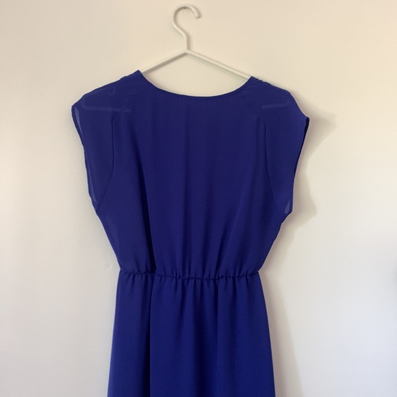 Lush brand size small blue flowy mini dress - Picture 3 of 3
